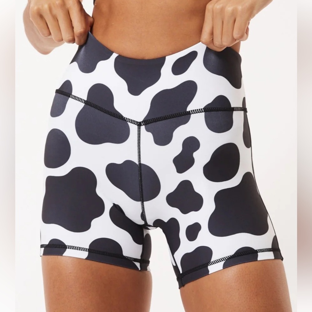 Feed Me Fight Me Black and White Athletic Shorts - Picture 2 of 7